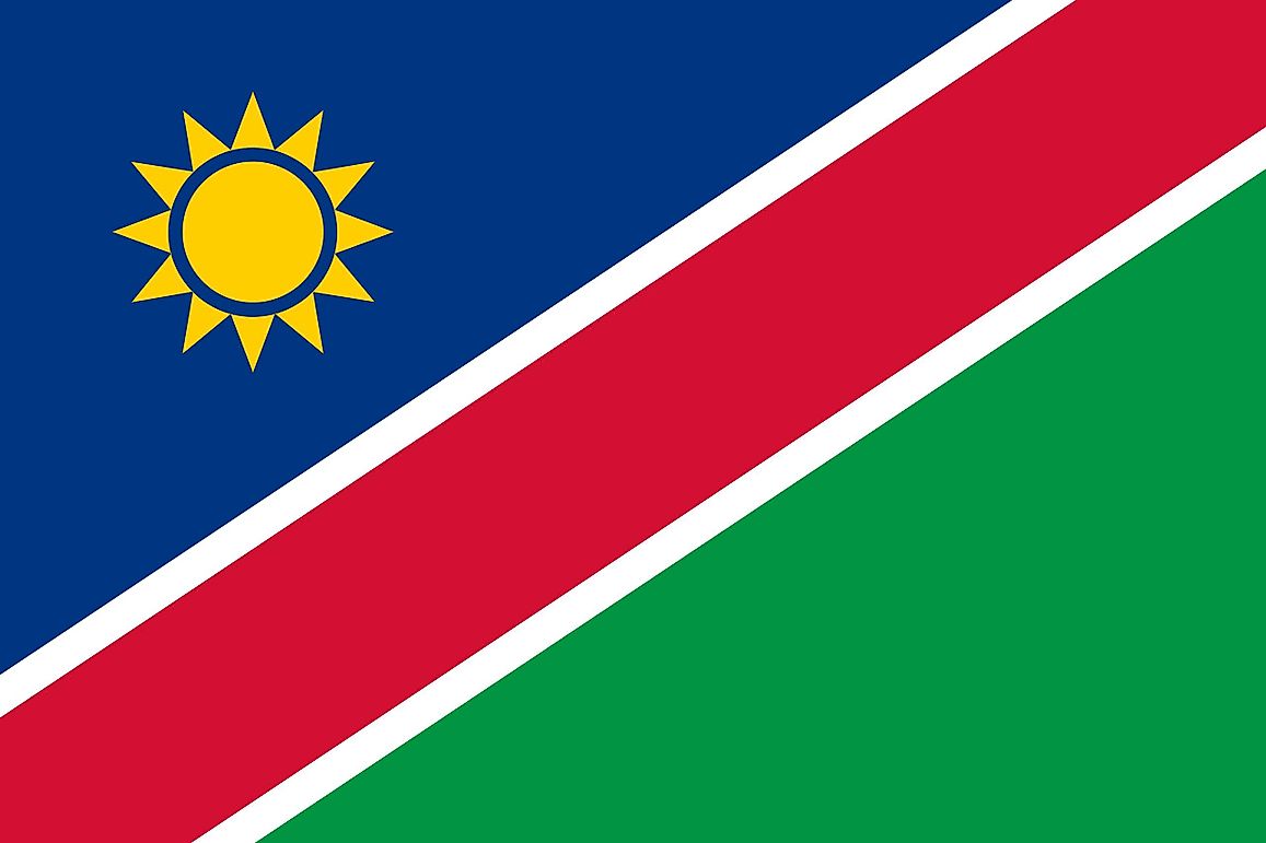 What Do The Colors And Symbols Of The Flag Of Namibia Mean