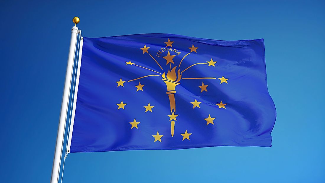 Indiana State Flag WorldAtlas