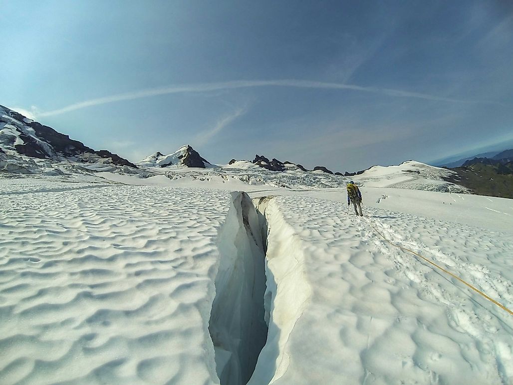 What Are The Differences Between A Crevasse And A Crevice - WorldAtlas.com