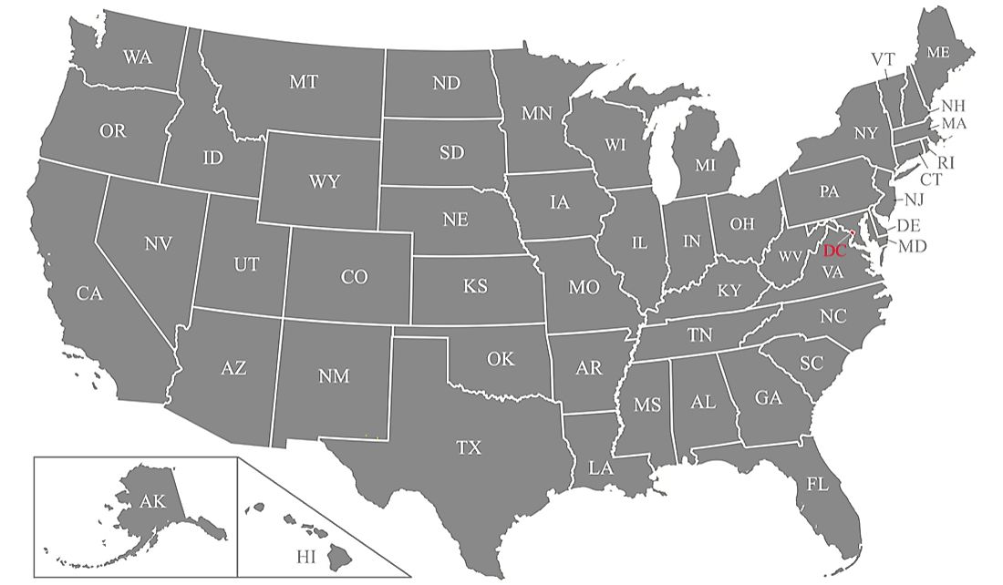 US State Abbreviations - WorldAtlas.com