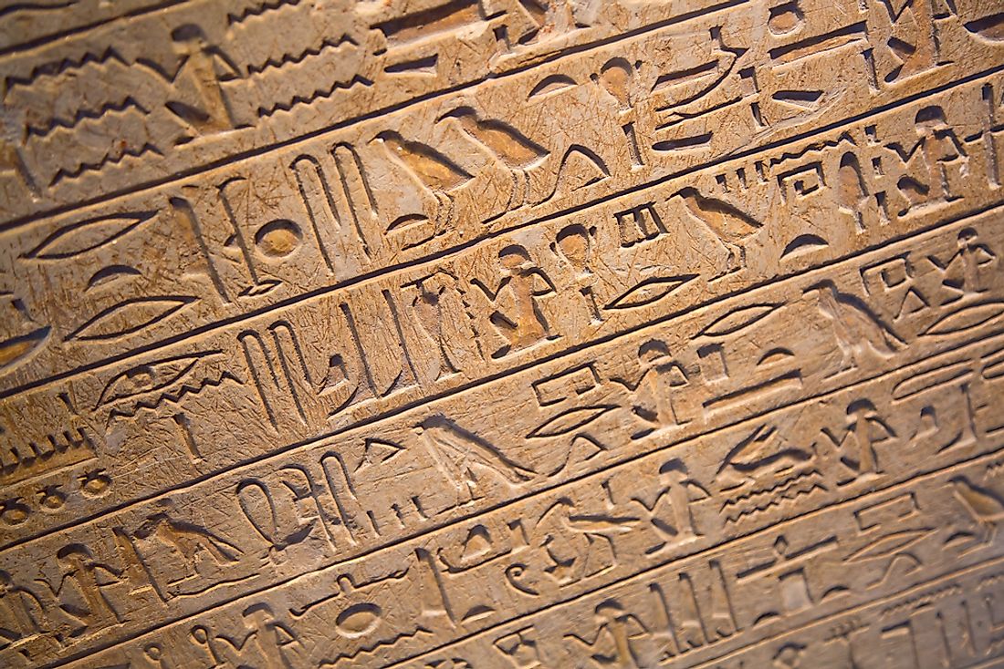 What Were Egyptian Hieroglyphics Written On