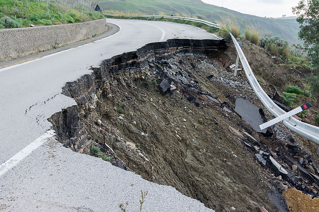 What Force Is The Cause Of Landslides And Mudflows