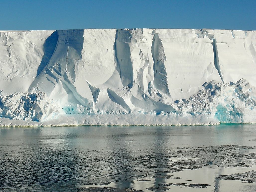 The Major Ice Shelves In Antarctica - WorldAtlas.com