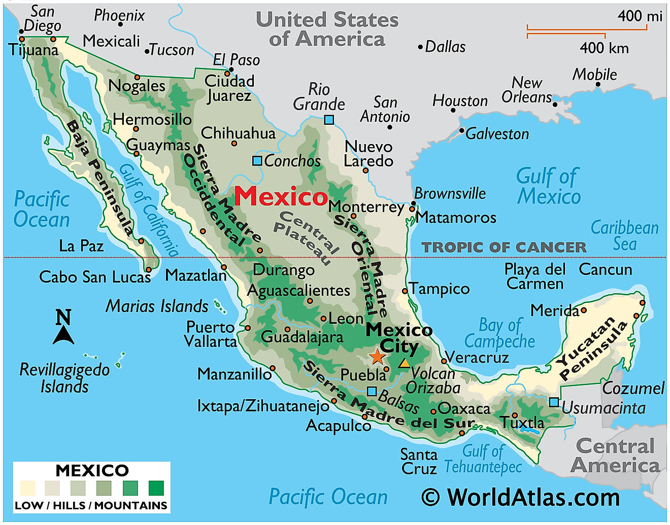 Mexico Maps Facts World Atlas