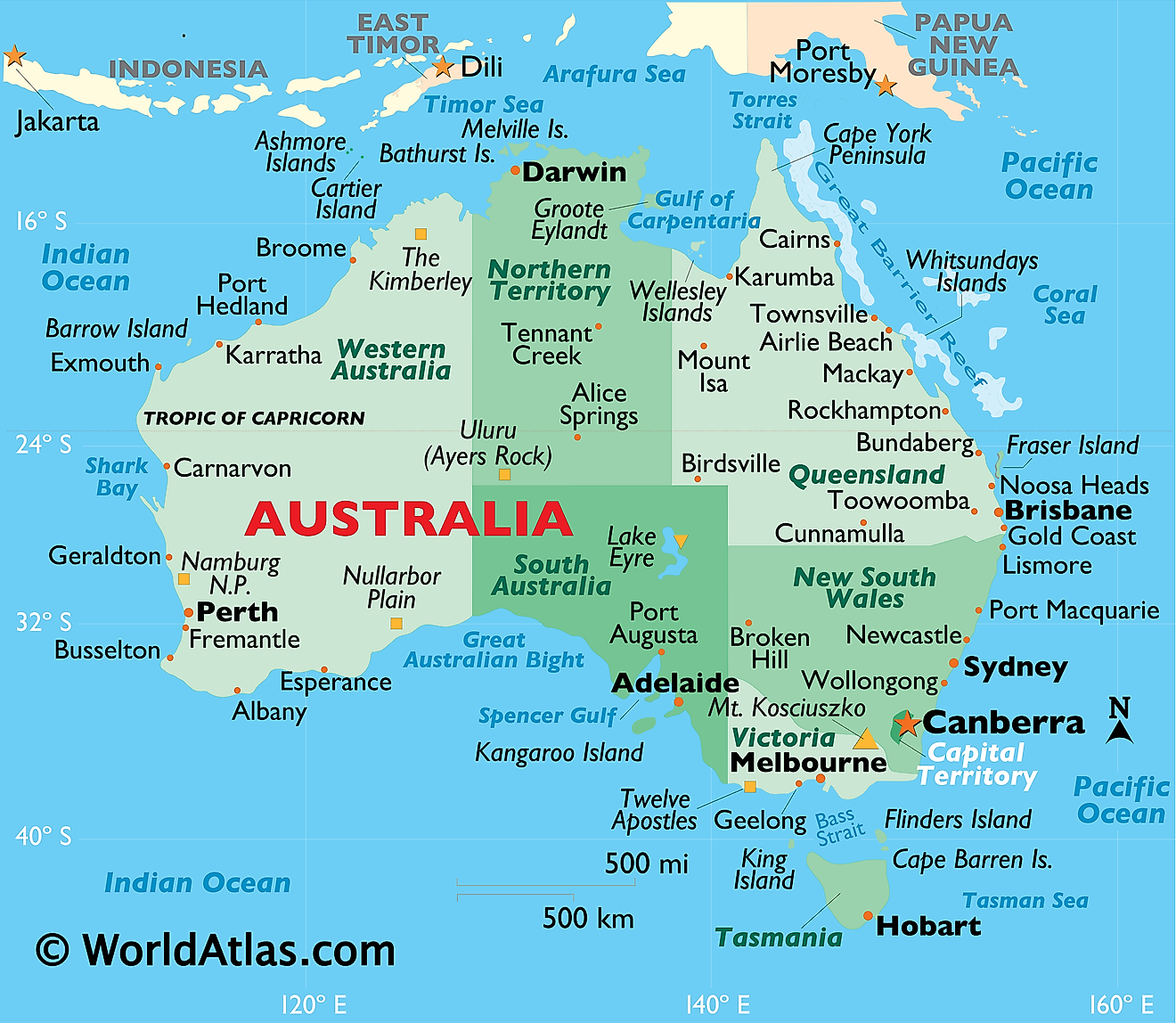 Australia Maps Facts World Atlas