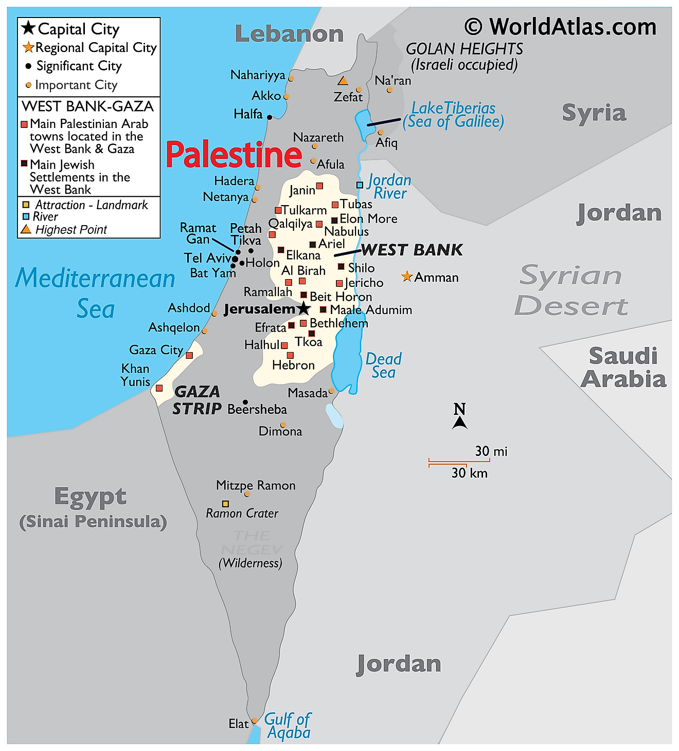 Palestine Maps Facts World Atlas   Ps 01 