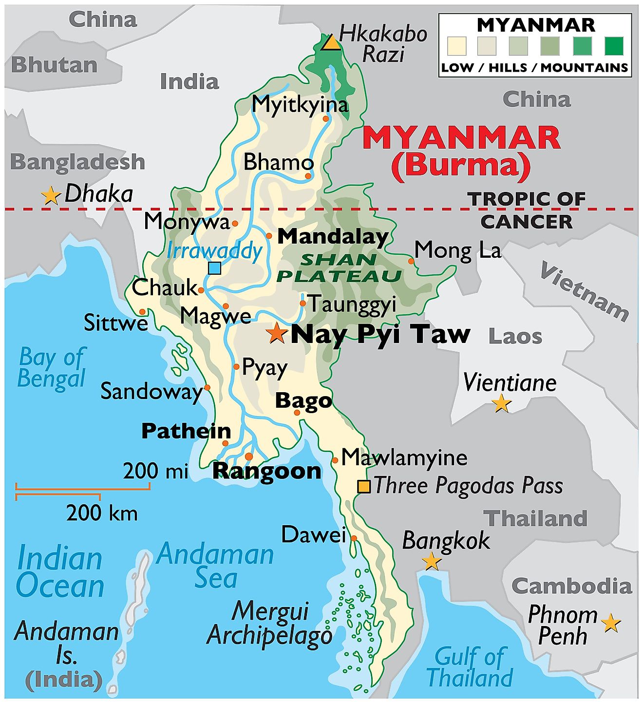 Myanmar Maps Facts World Atlas   Mm 01 