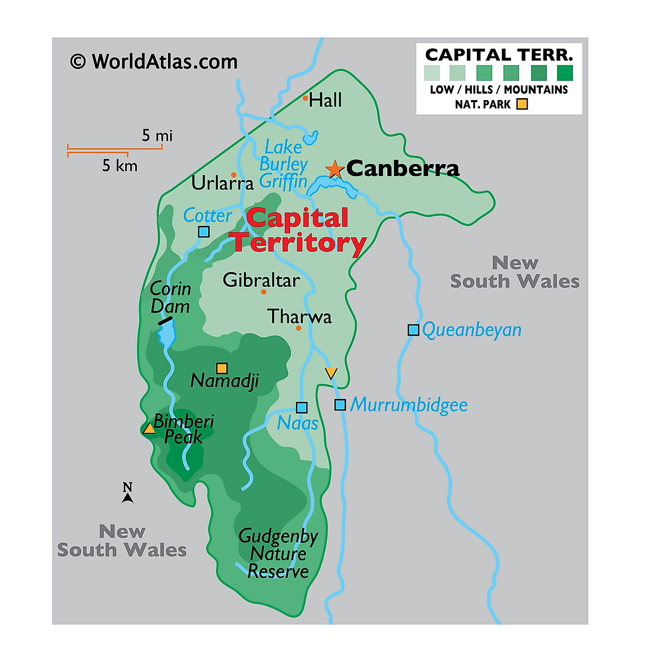 Australian Capital Territory Maps & Facts - World Atlas