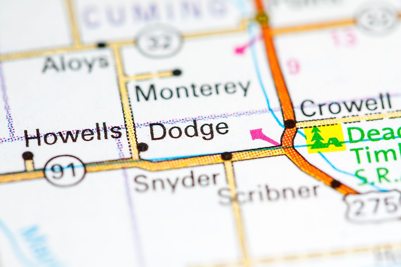 Dodge, Nebraska WorldAtlas