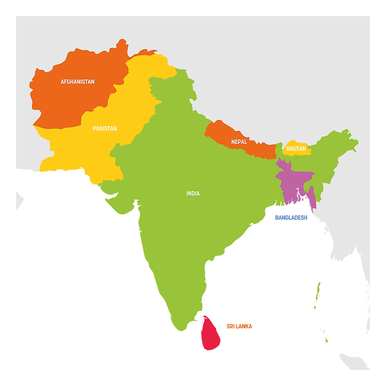 What Is The Indian Subcontinent? WorldAtlas