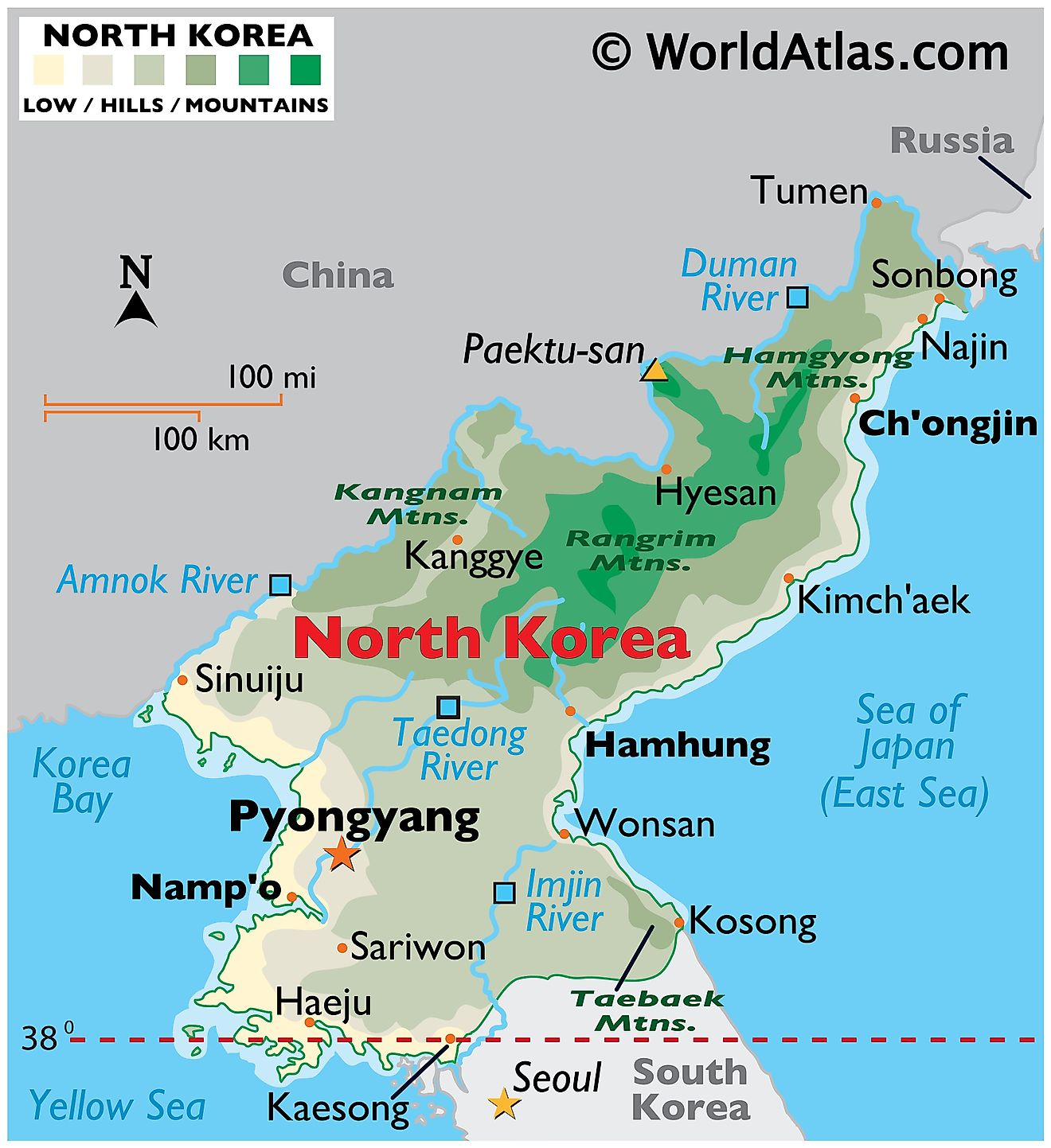 north-korea-maps-facts-world-atlas