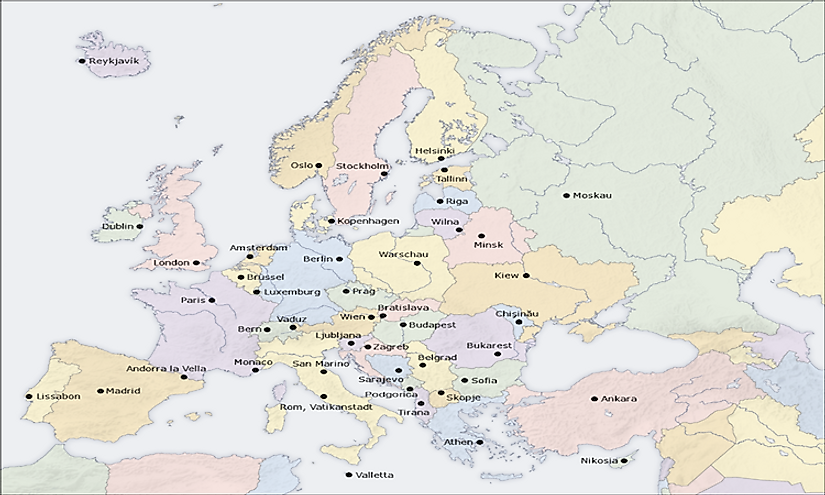 The capitals of europe. Europe Countries and Capitals. Europe Countries with Capitals. Political Map of Europe with Capitals. Europe Cities Map.