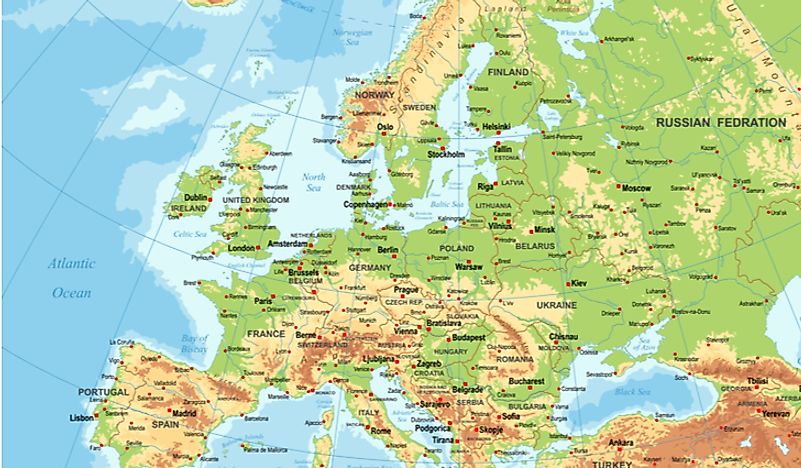 The Major Mountain Ranges In Europe WorldAtlas