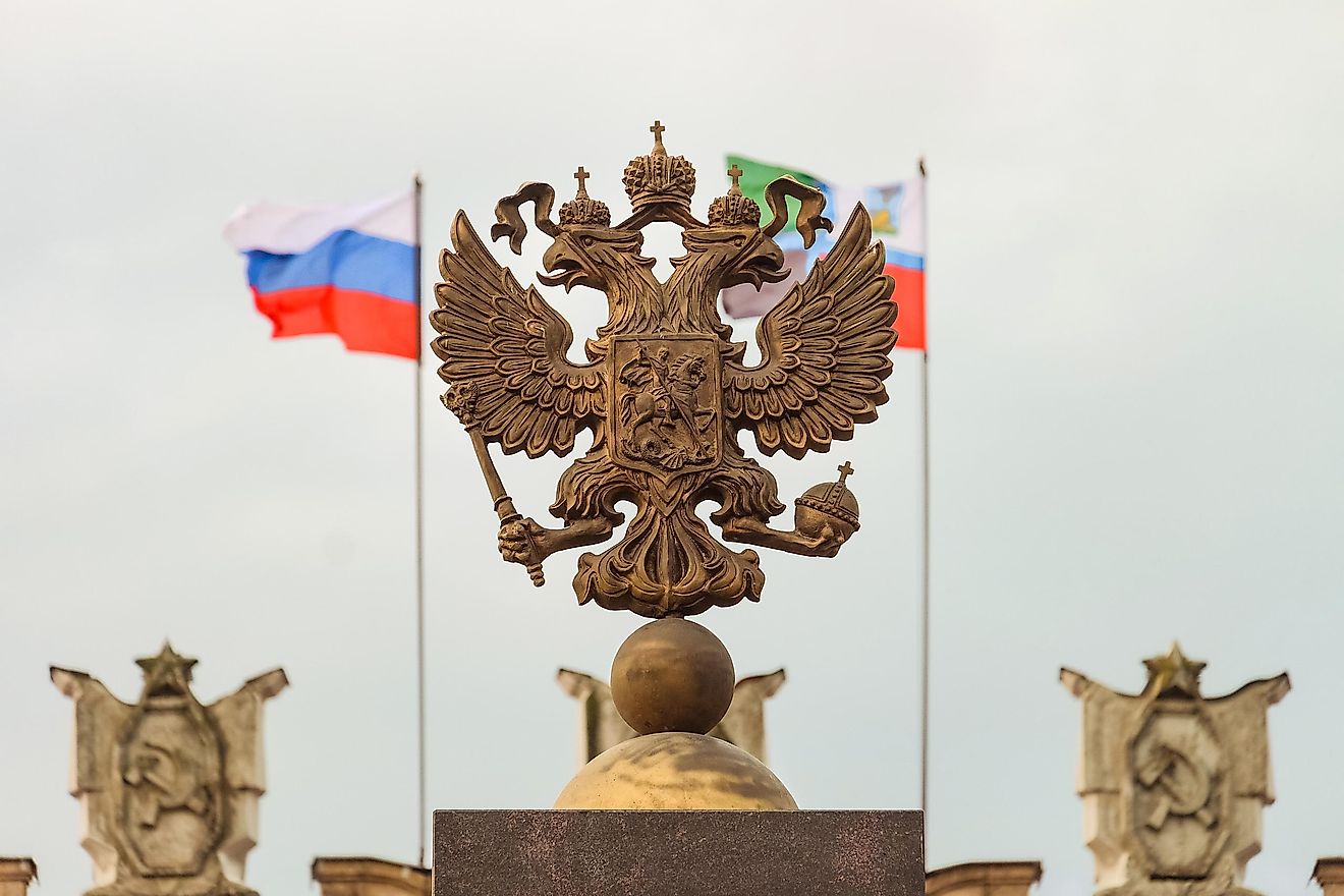Russian Coat Of Arms N Sky 