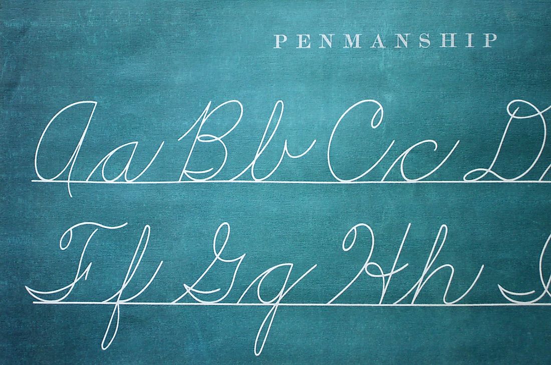 what-is-cursive-lettering-worldatlas