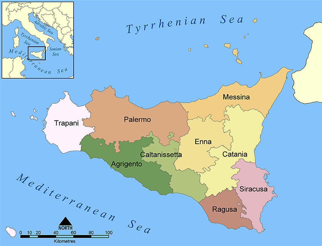 Biggest Islands In The Mediterranean Sea By Area Worldatlas