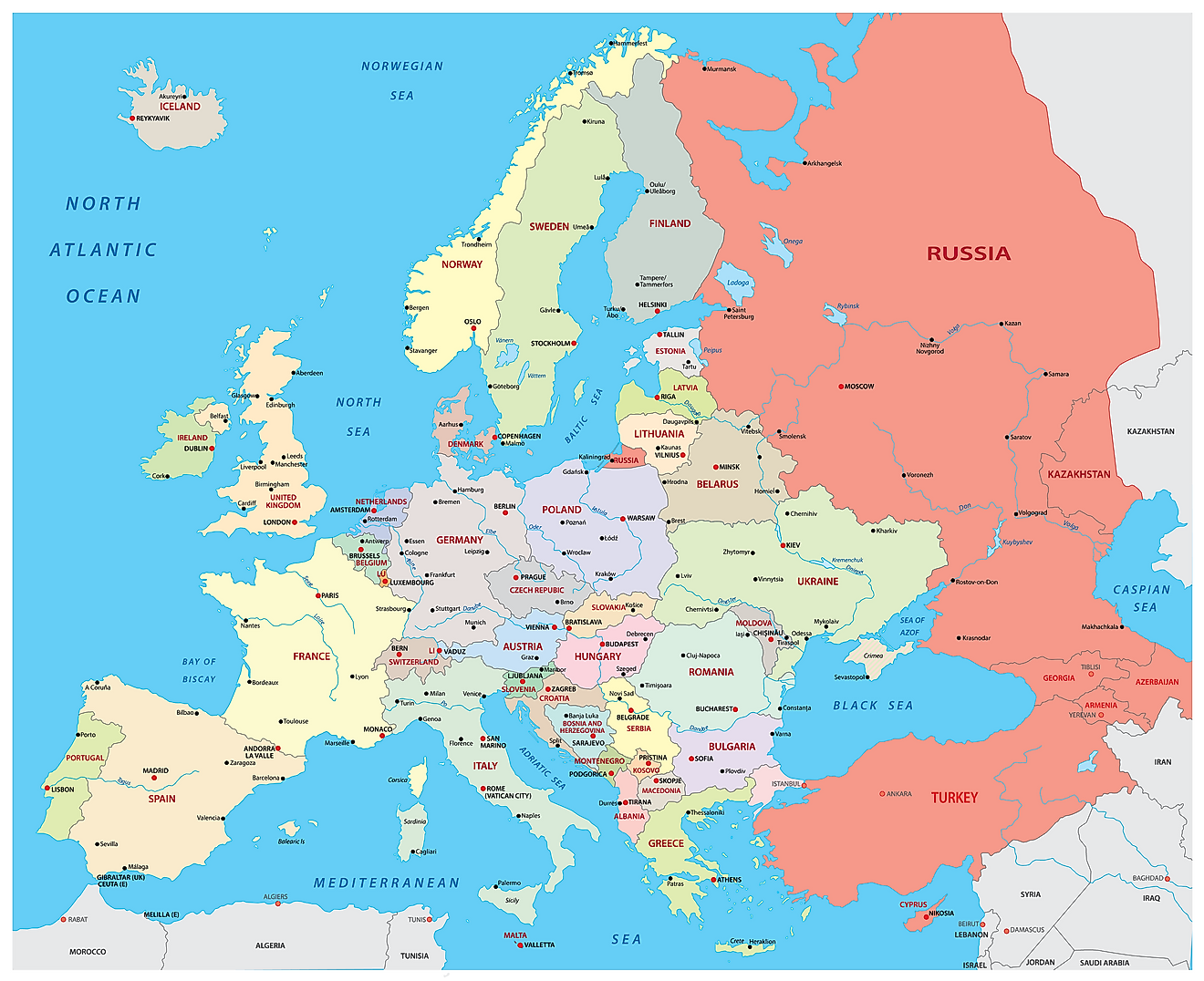 How Many Countries Are In Europe WorldAtlas