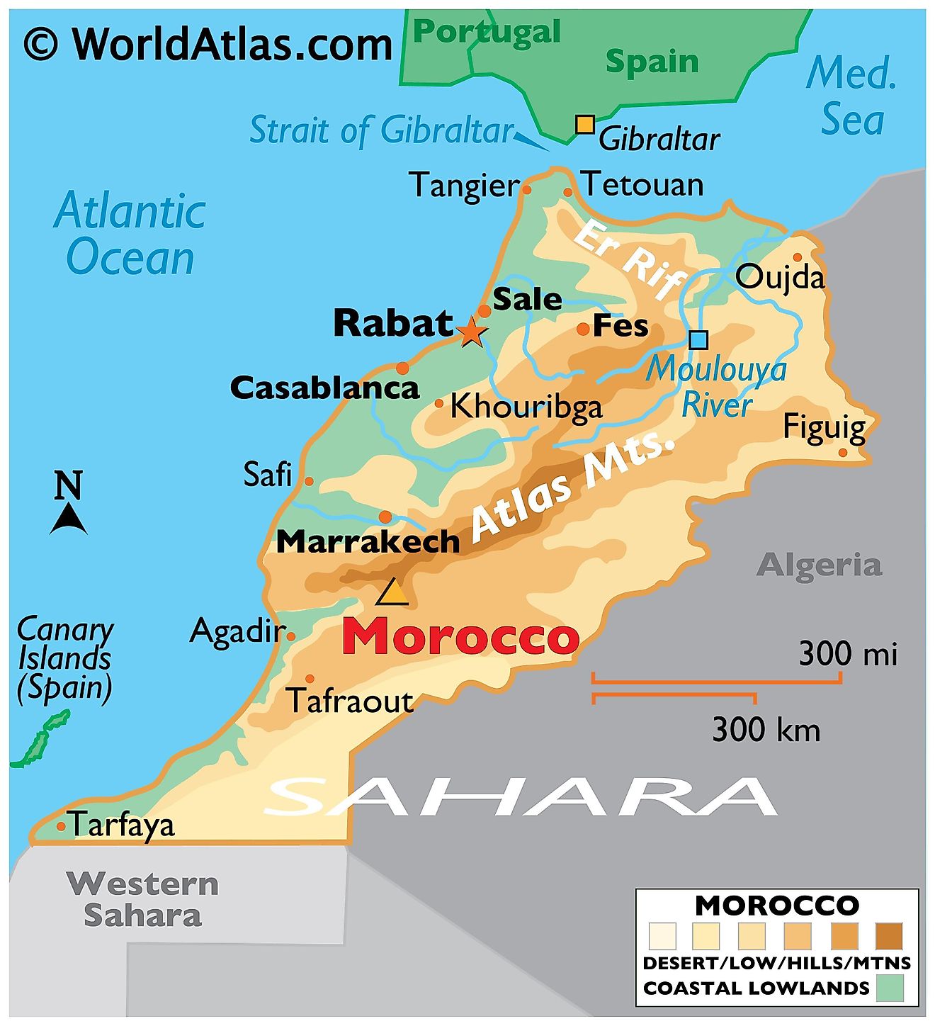 map of morocco africa and spain        <h3 class=