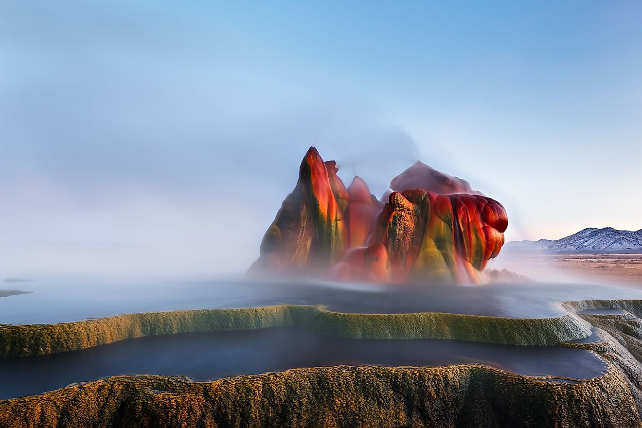 Fly Geyser, Nevada - WorldAtlas