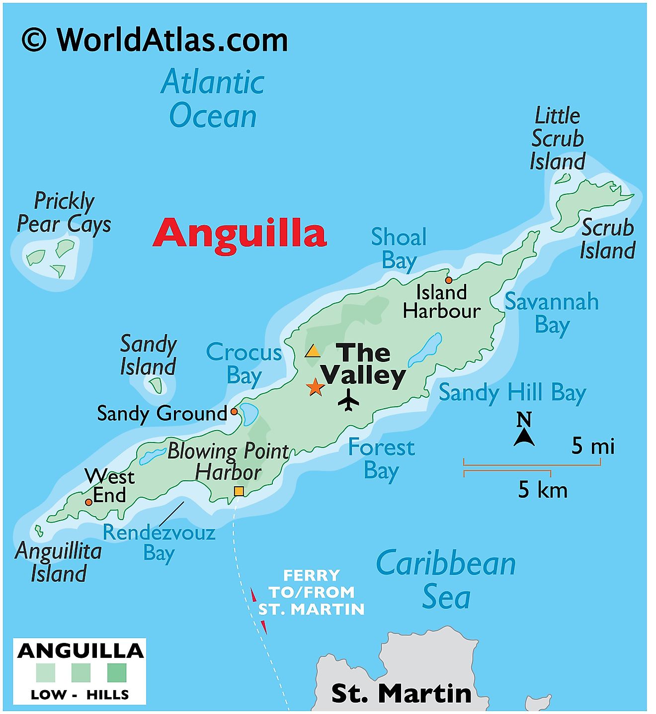 Anguilla Maps Facts World Atlas   Ai 01 