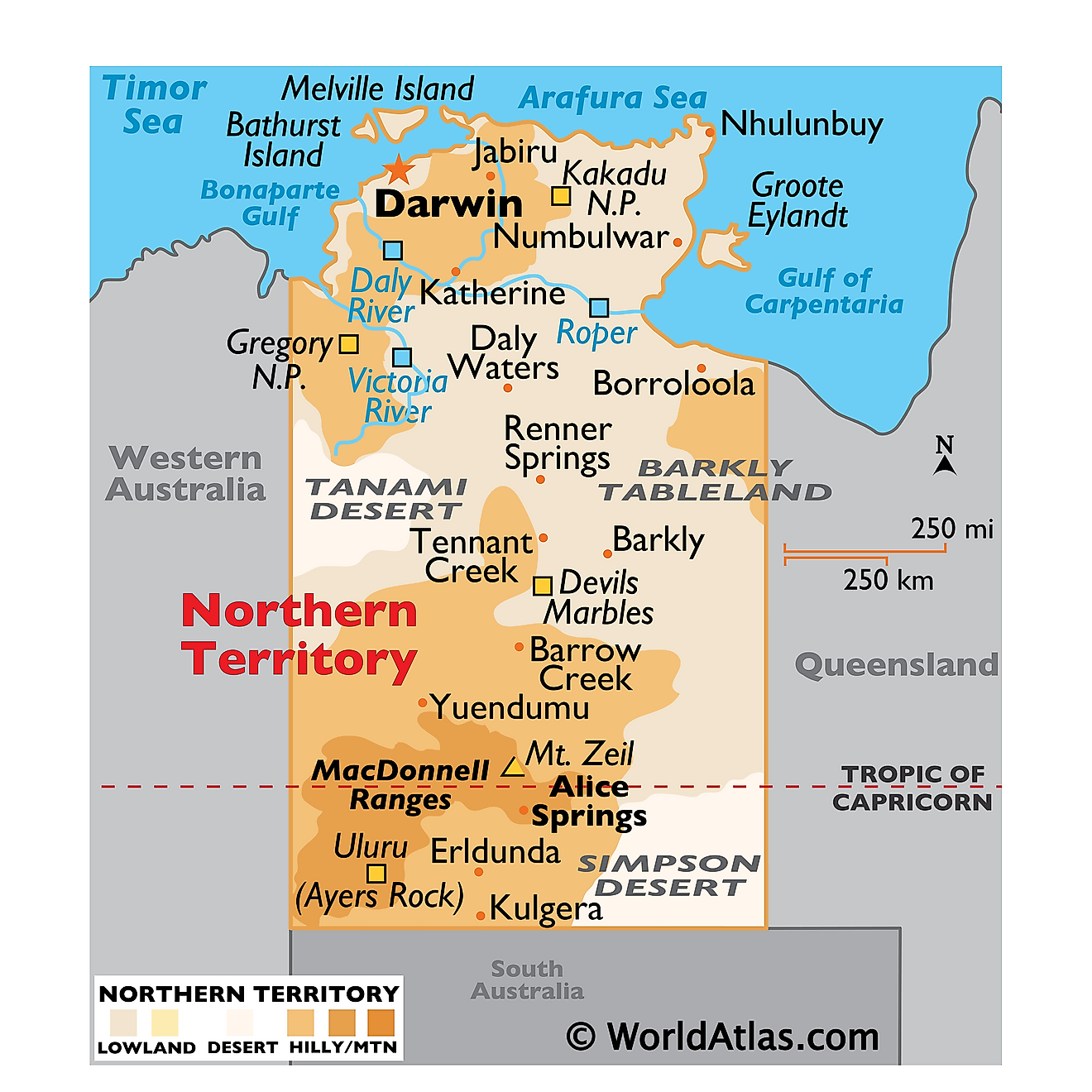 nt tourism regions