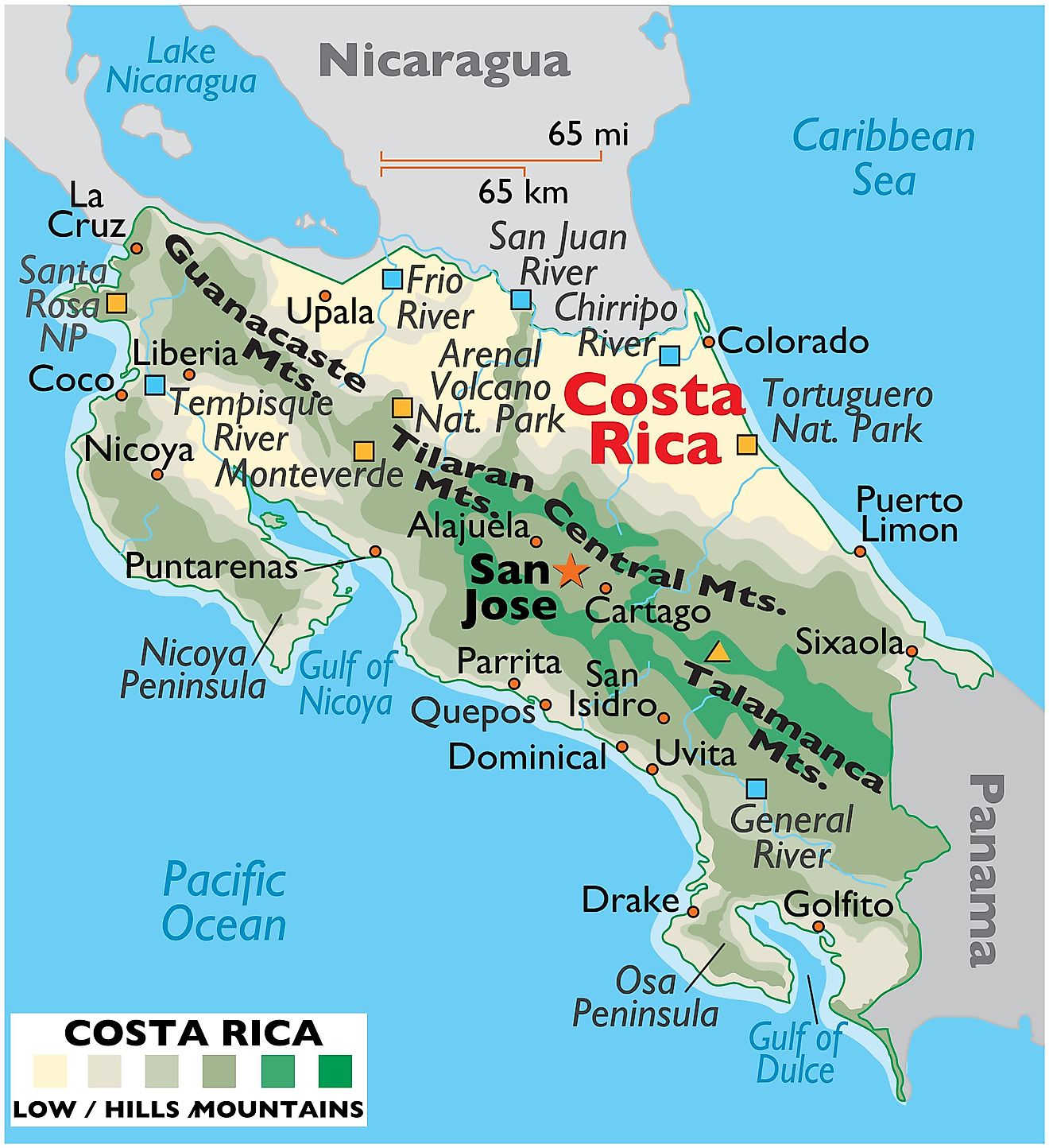 Mapas Y Datos De Costa Rica