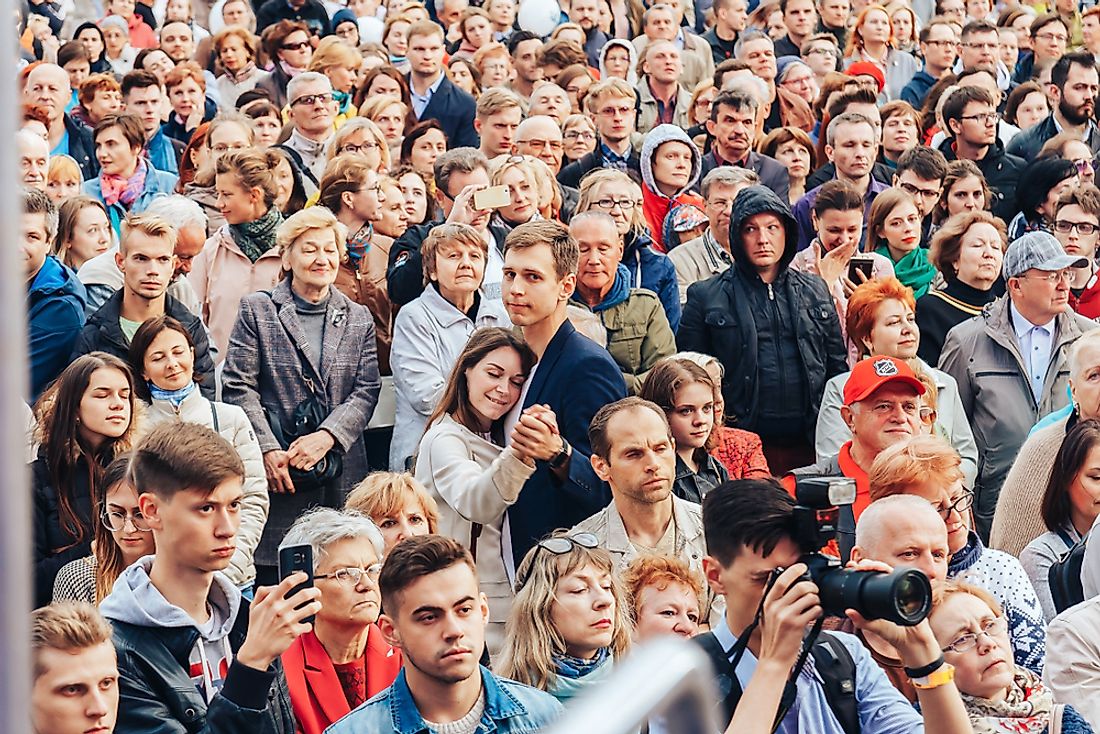 Demographics Of Belarus WorldAtlas