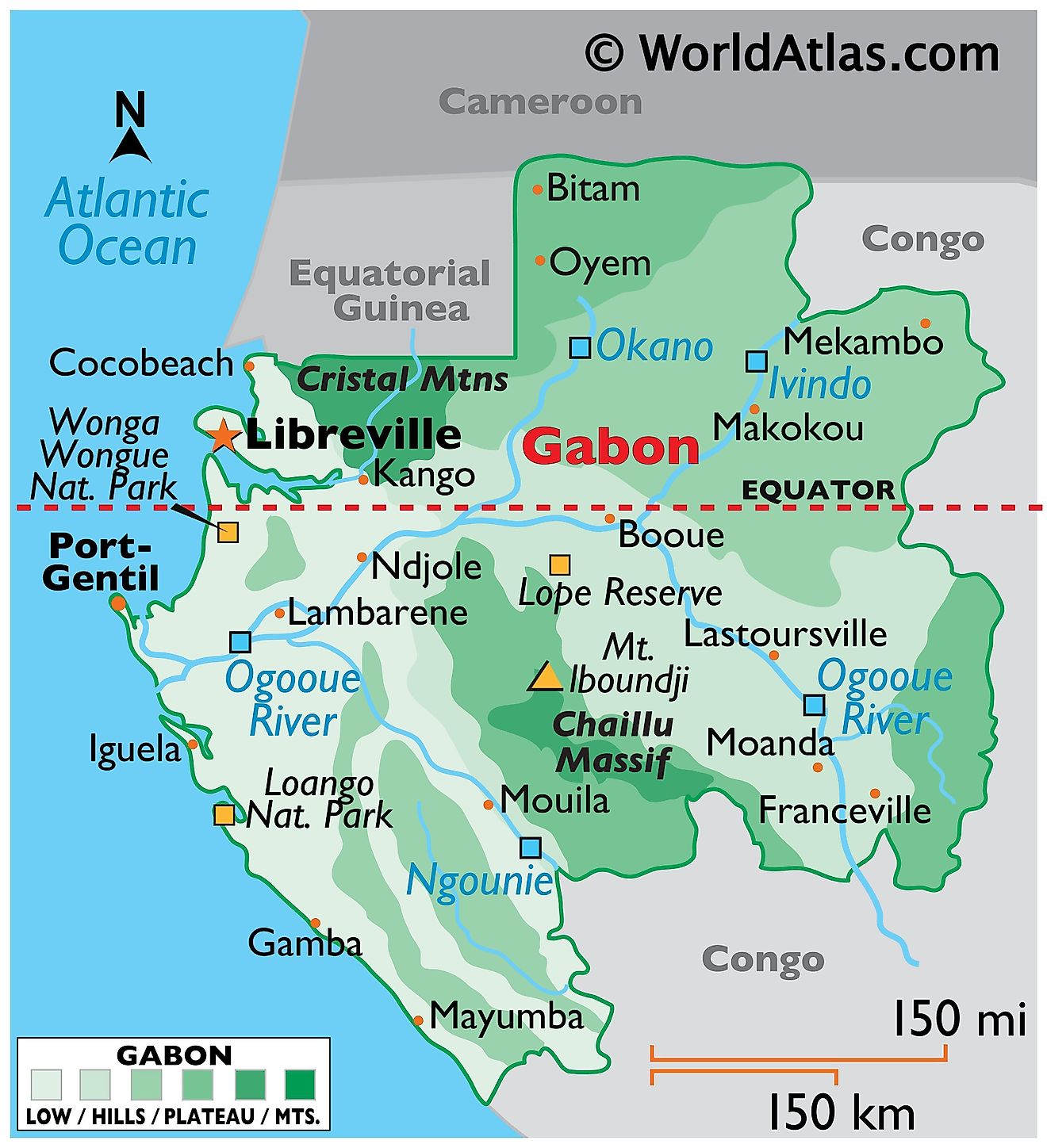 Gabon Maps Facts World Atlas   Ga 01 