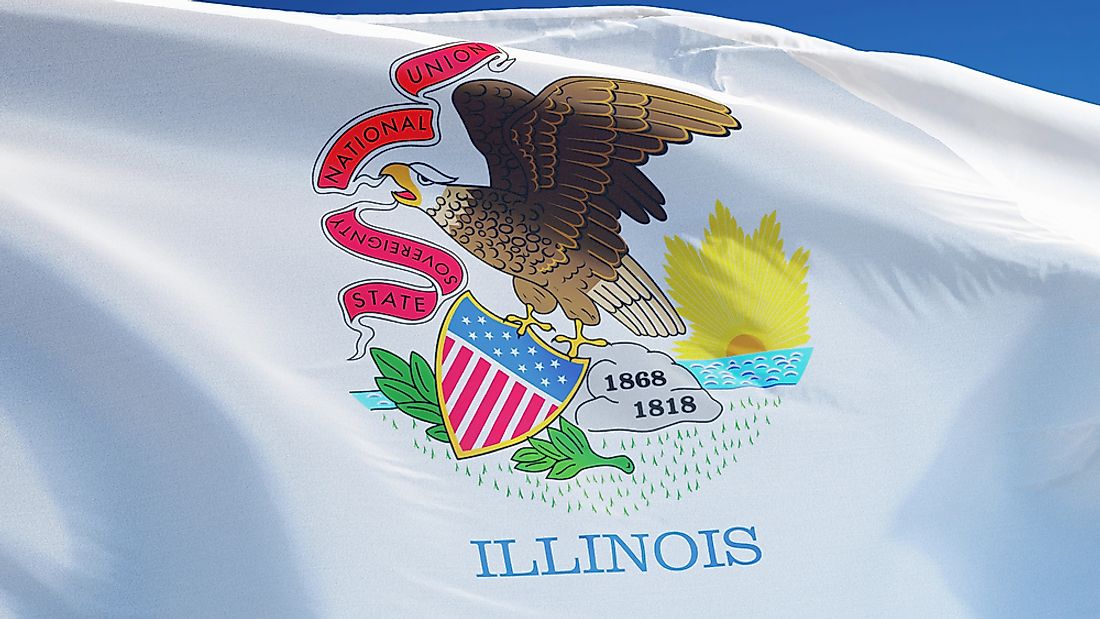 Illinois State Flag WorldAtlas