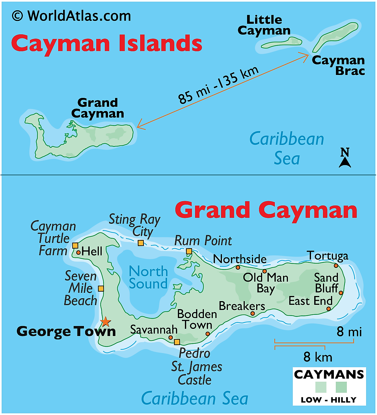 Cayman Islands Maps And Facts World Atlas 