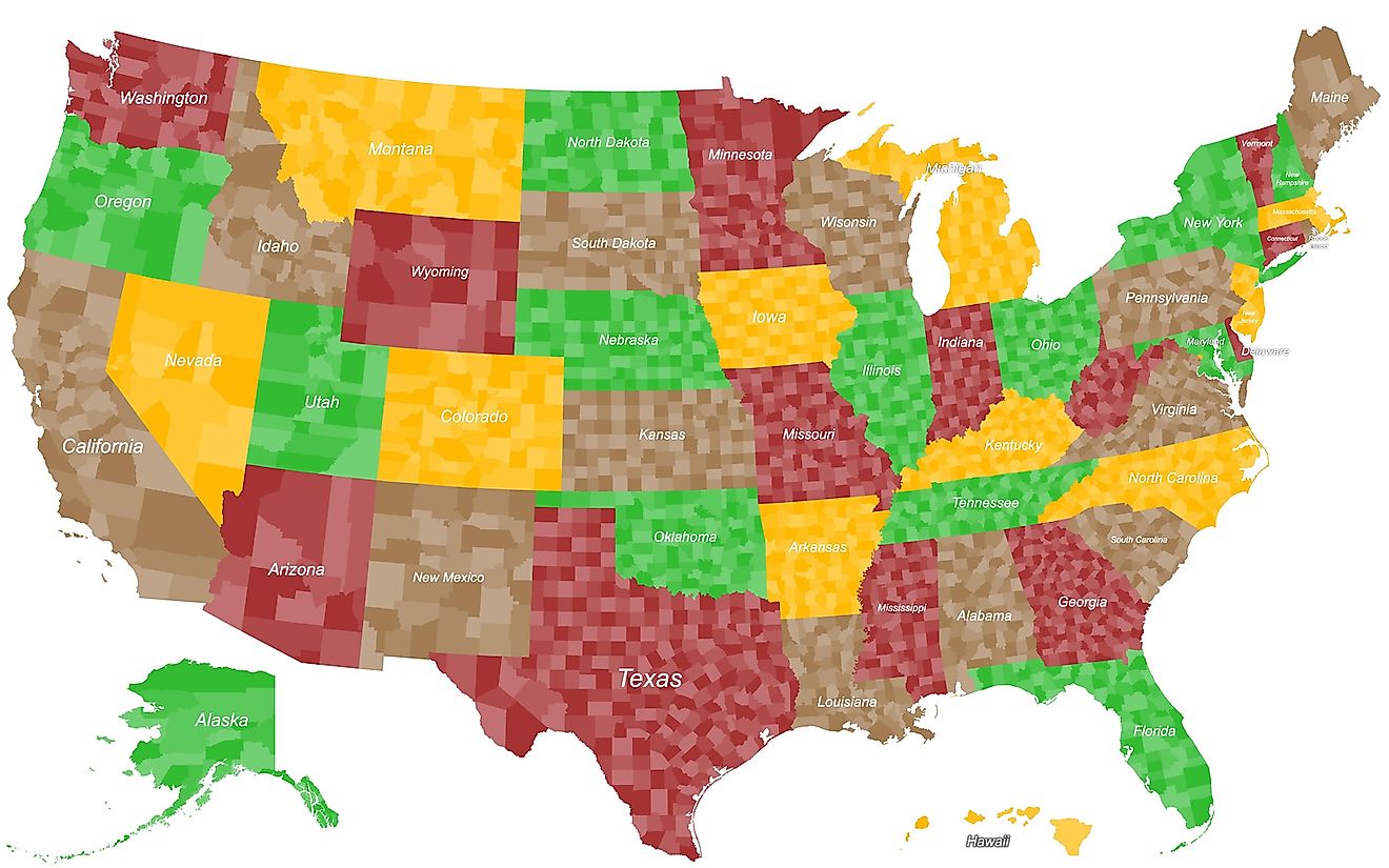 The Least Populated US Counties WorldAtlas