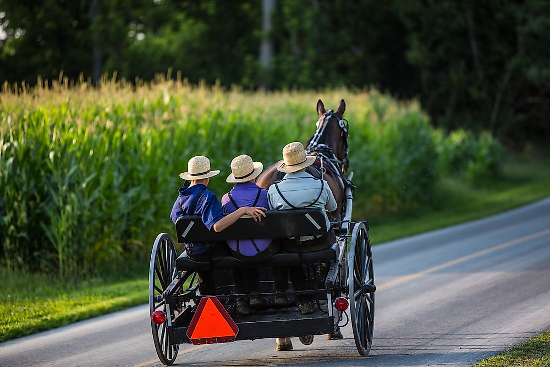 US States By Amish Population WorldAtlas