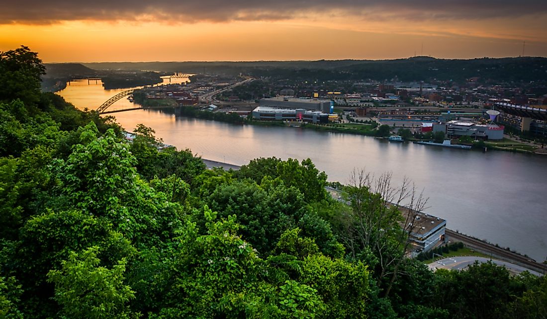 The 10 Longest Rivers In Pennsylvania WorldAtlas   Ohio River Pittsburgh Pennsylvania 