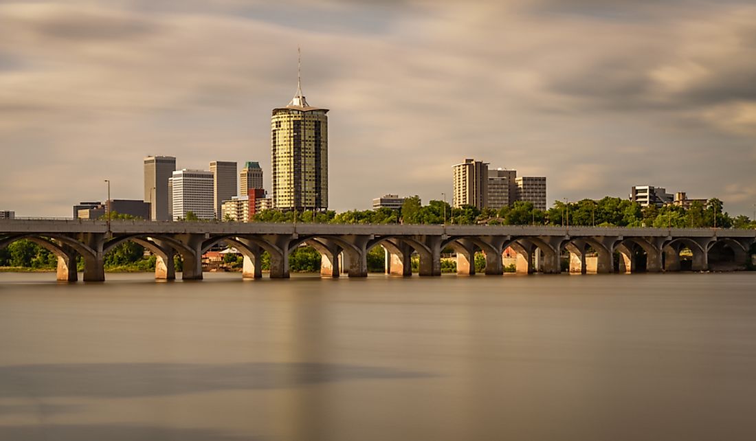 The 10 Longest Rivers In Oklahoma WorldAtlas   Tulsa Oklahoma Arkansas River 