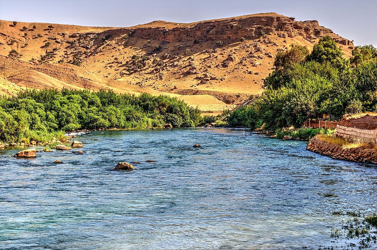 Major Rivers Of Iraq WorldAtlas   Diyala 