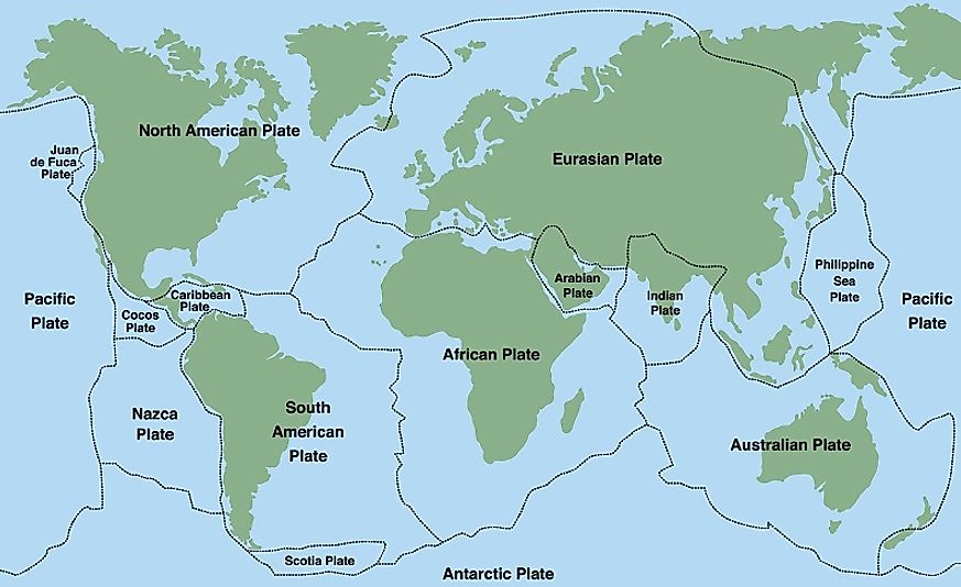 How Many Tectonic Plates Are There WorldAtlas   Earth S Tectonic Plates 