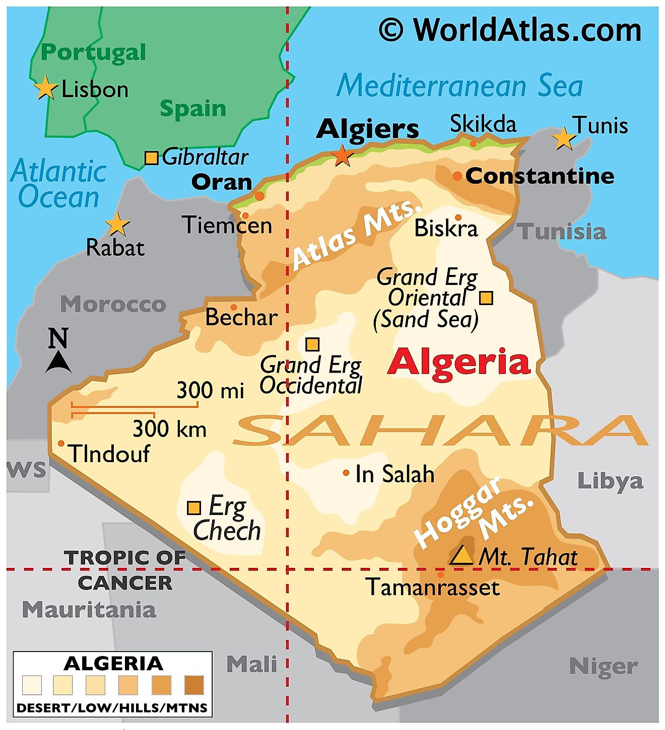 Algeria Maps Facts World Atlas