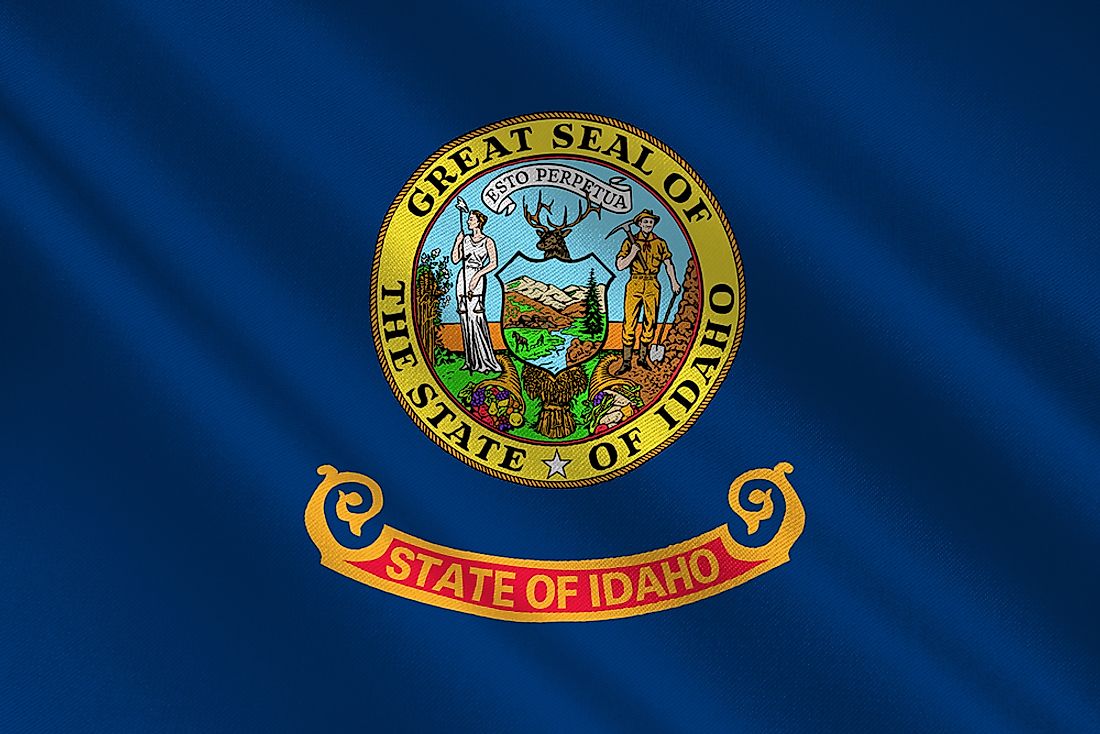 Idaho State Flag Worldatlas