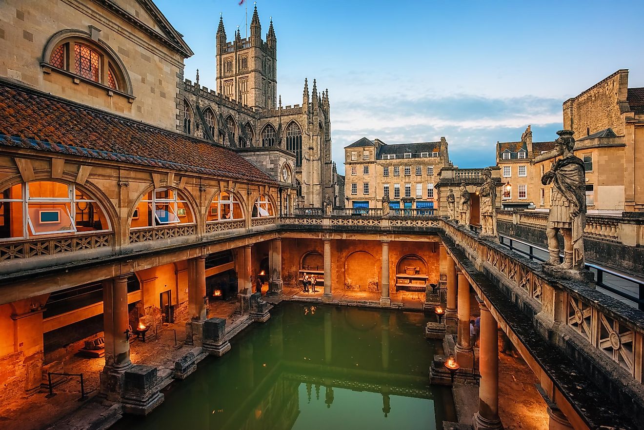 Roman Baths In Bath England 