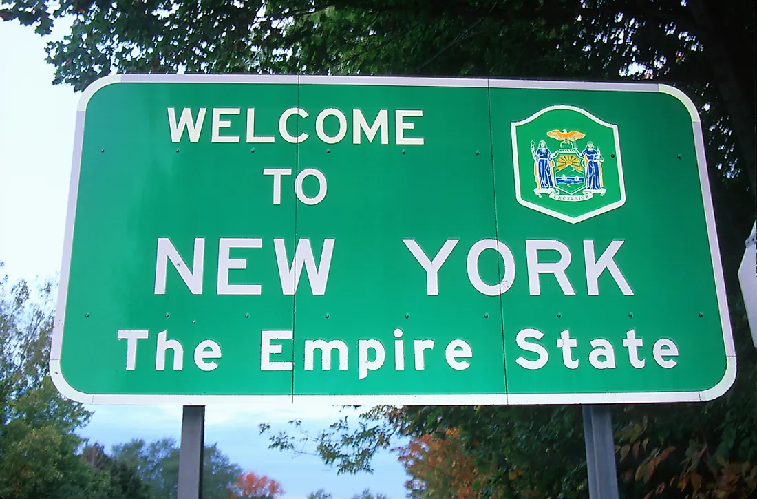 what states border new york state