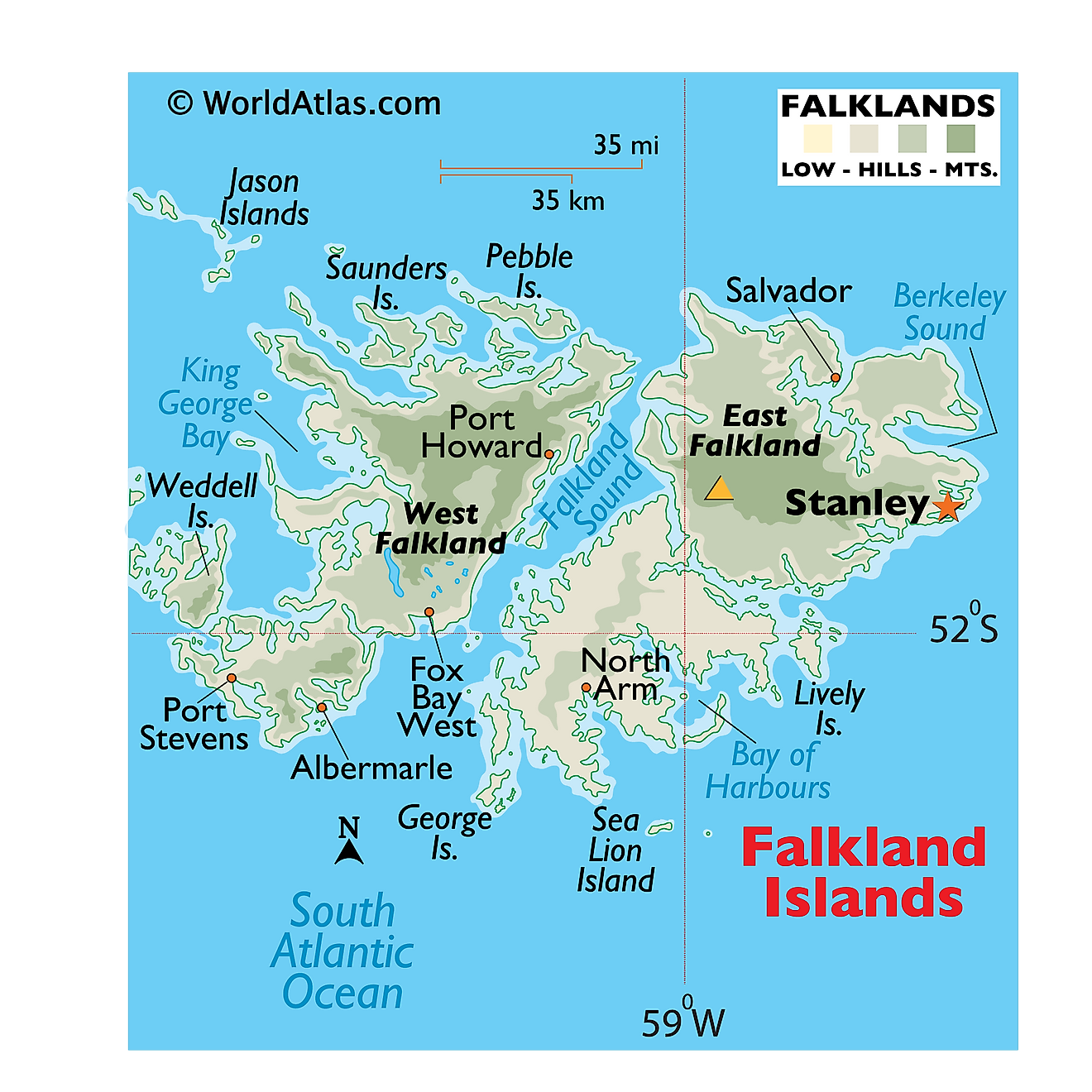 Falkland Islands Maps Facts World Atlas   Fk 01 