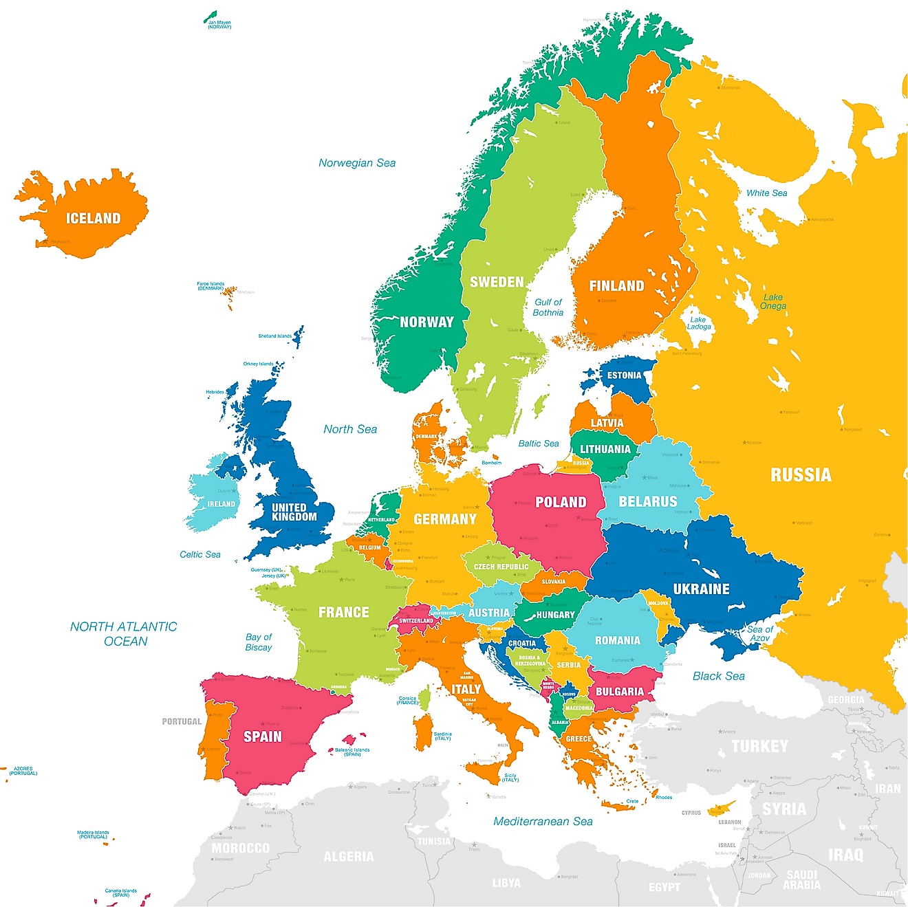 Regions Of Europe WorldAtlas