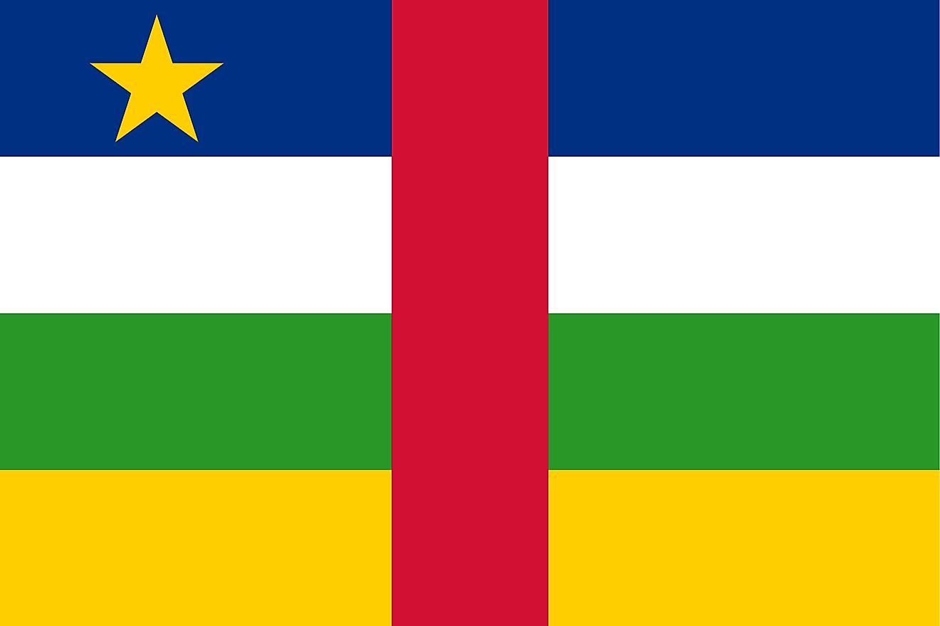 Flags, Symbols & Currency of African Republic - World