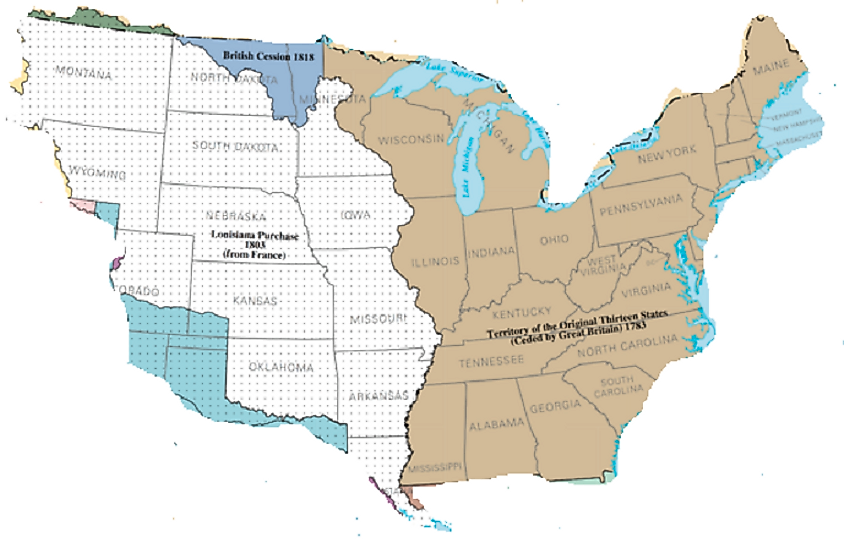 louisiana purchase map before and after
