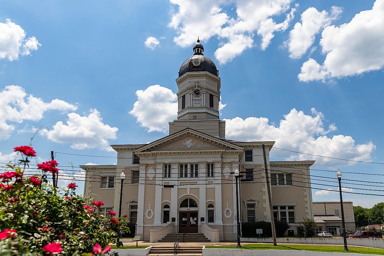 Claiborne County Courthouse in Port Gibson, Mississippi. Image credit: Chad Robertson Media via Shutterstock.com