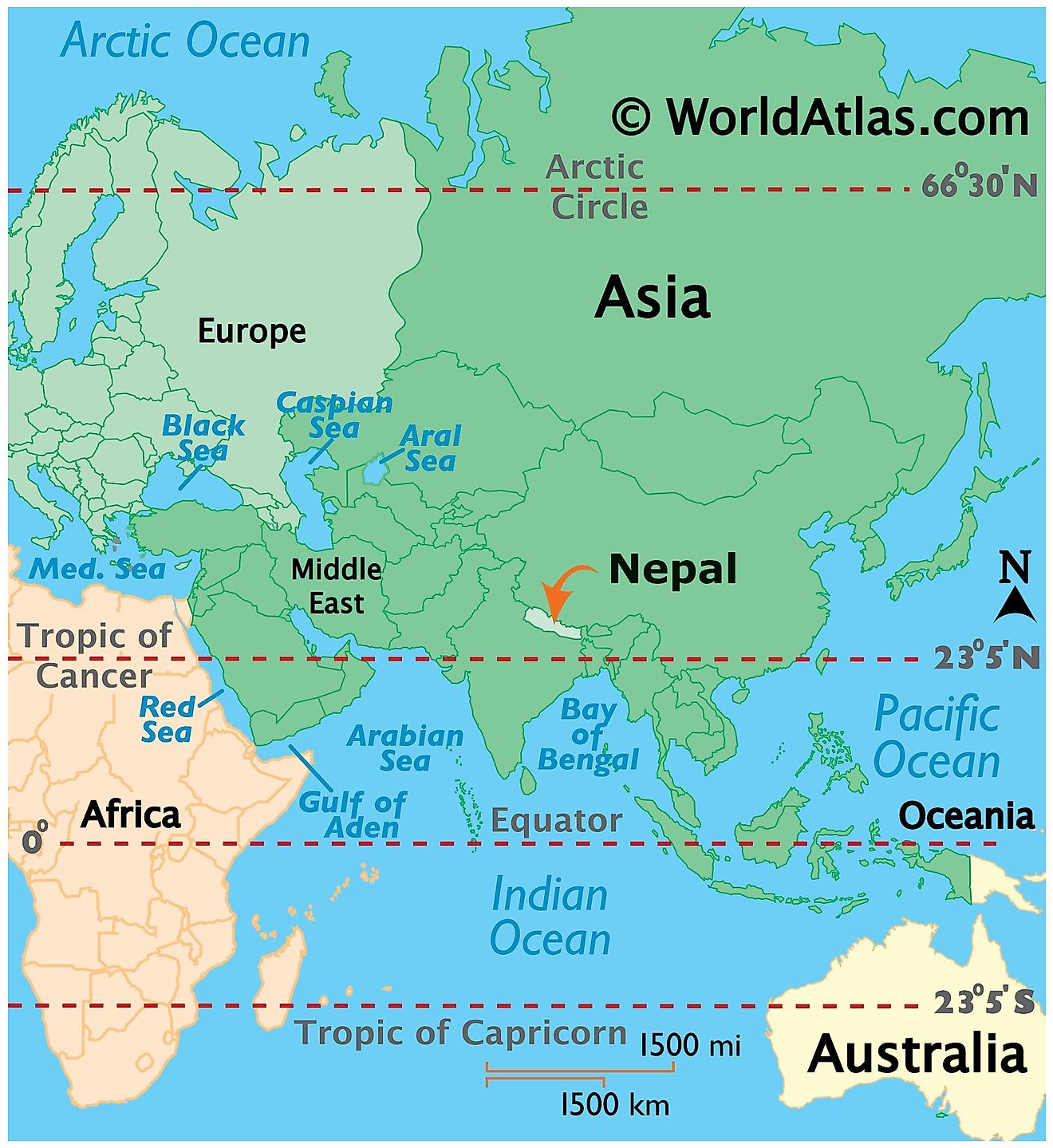 Nepal Maps And Facts World Atlas
