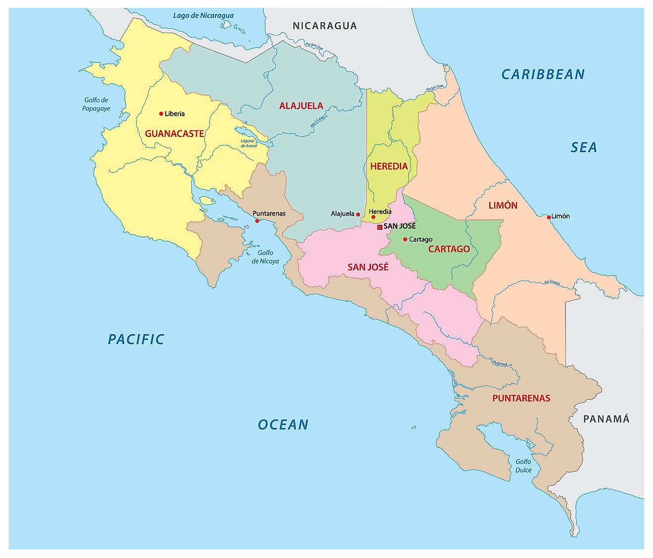 Mapas de Costa Rica Atlas del Mundo