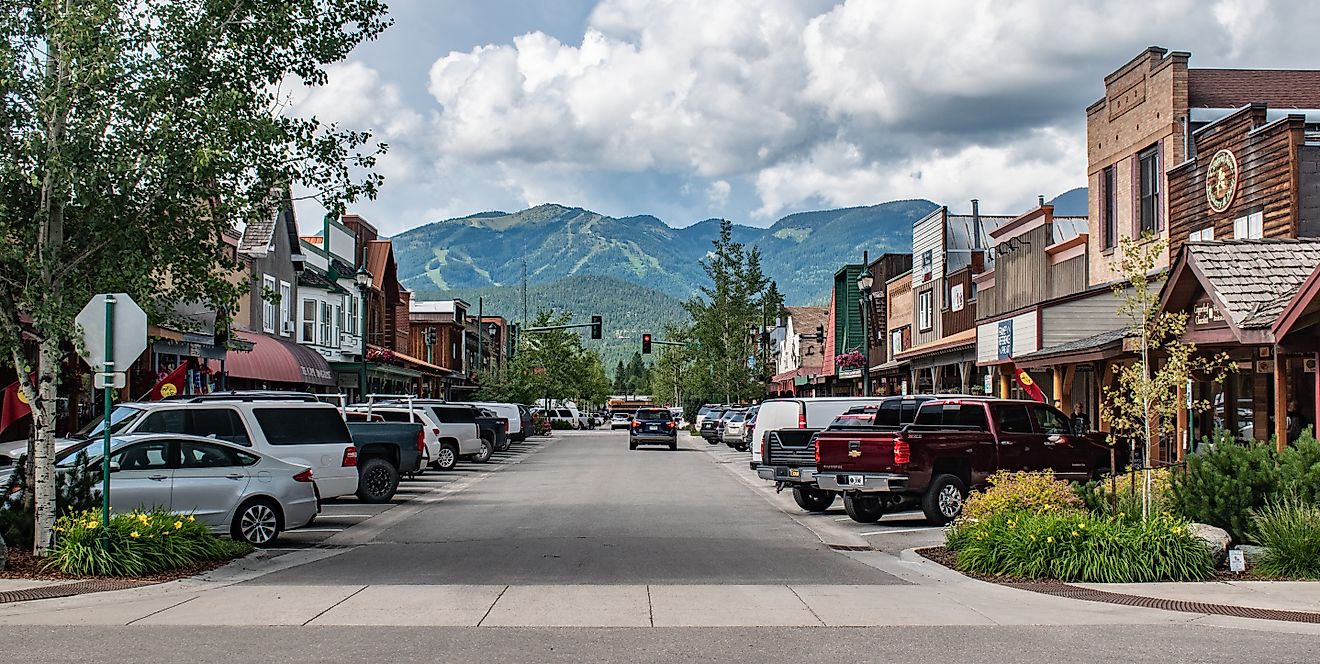 Main Street in Whitefish, Montana. Image credit Beeldtype via Shutterstock