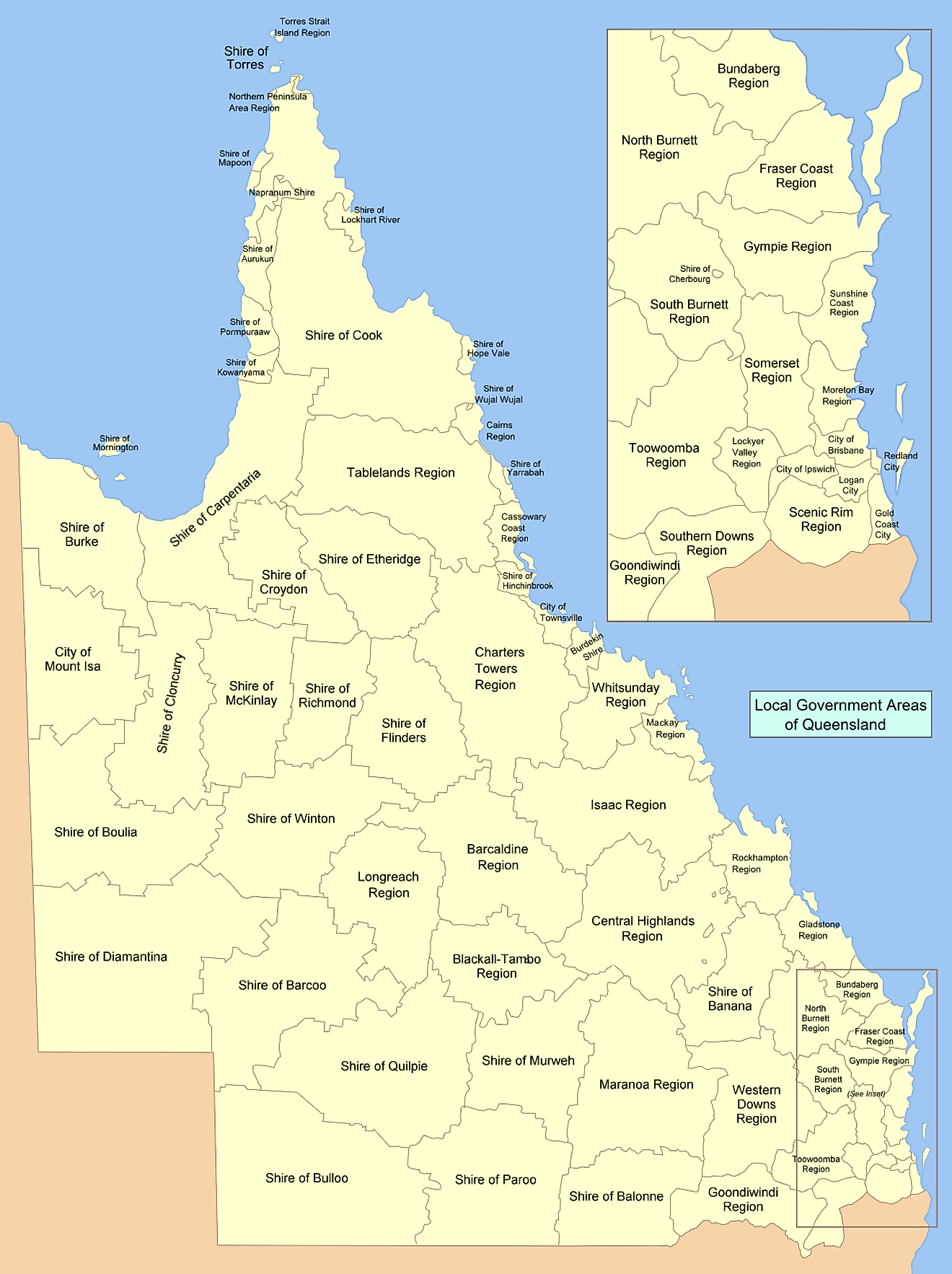 Map Of Queensland Towns Zip Code Map - Gambaran