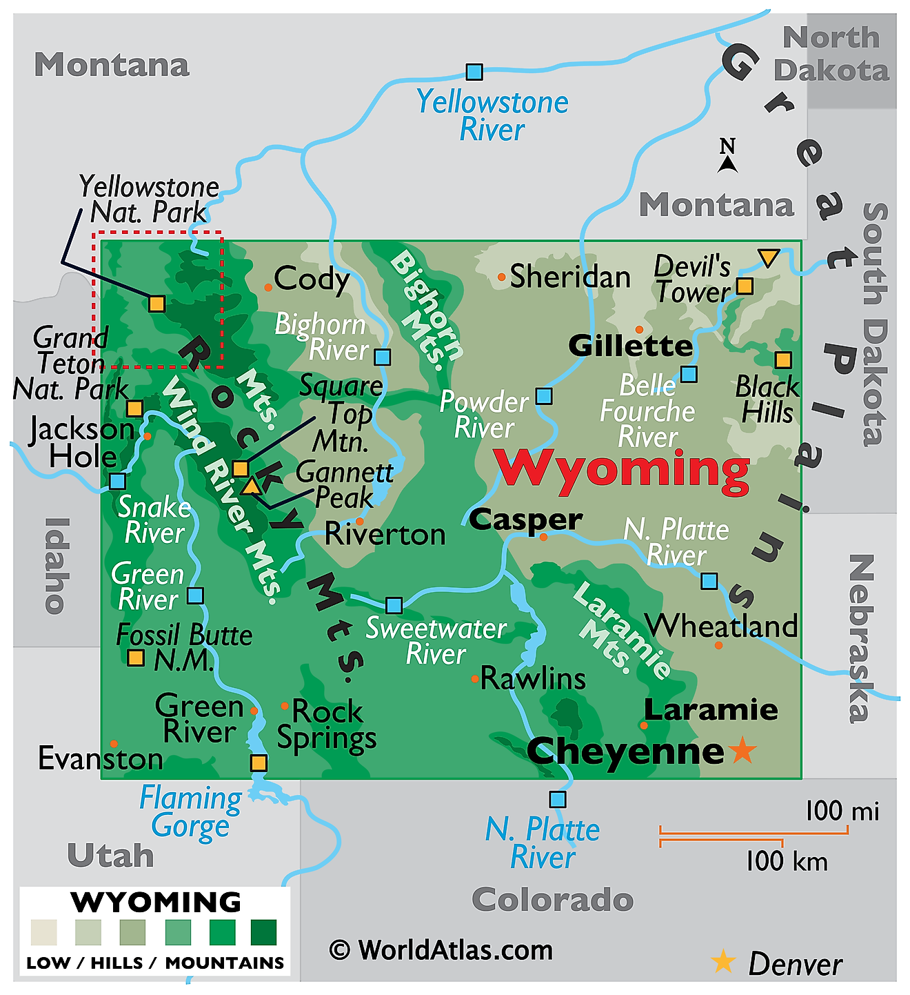 State Map Of Wyoming Printable Map Wyoming Map | Images and Photos finder